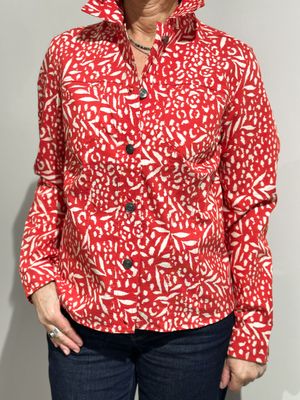 Jacke -rot/weiß -Lebek Jacke -rot/weiß -Lebek