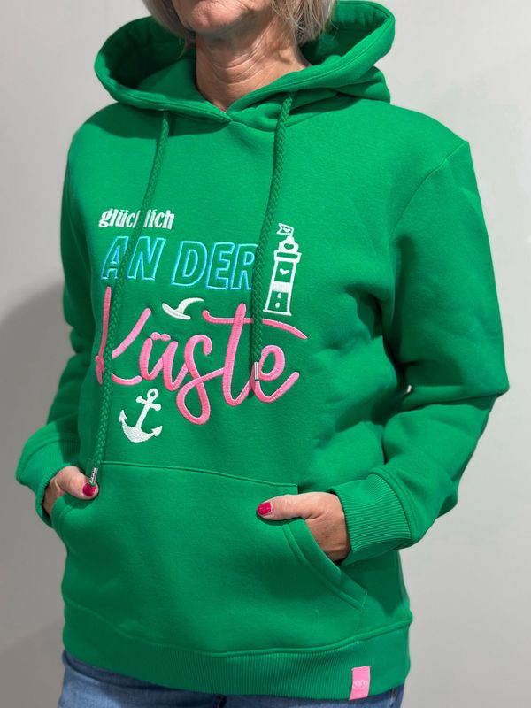 Hoodie Zwillingsherz - grün - Küste Hoodie Zwillingsherz - grün - Küste
