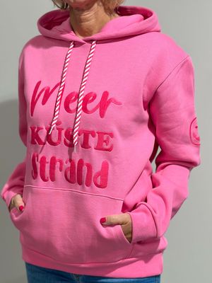 Hoodie Zwillingsherz  - pink -  Meer