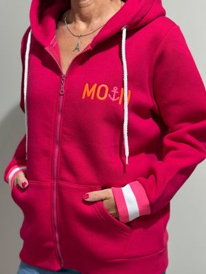 MOIN Hoodiejacke Zwillingsherz - Fuchsia MOIN Hoodiejacke Zwillingsherz - Fuchsia