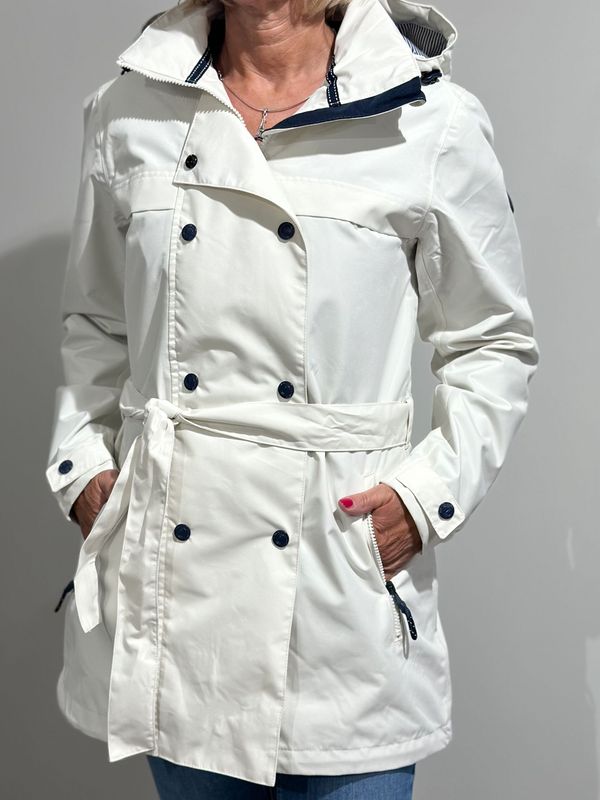 Damen Trench-Coat - Orth - Dry Fashion - creme weiß Damen Trench-Coat - Orth - Dry Fashion - creme weiß