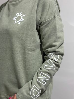 Sweatshirt - Pale Fern Melange - Elbsand