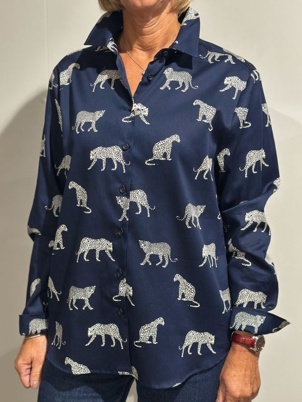 Bluse - navy/Print - Eterna Bluse - navy/Print - Eterna