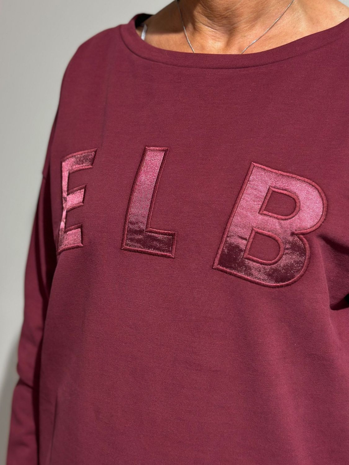 Sweatshirt - Aleah - Ruby - Elbsand Sweatshirt - Aleah - Ruby - Elbsand