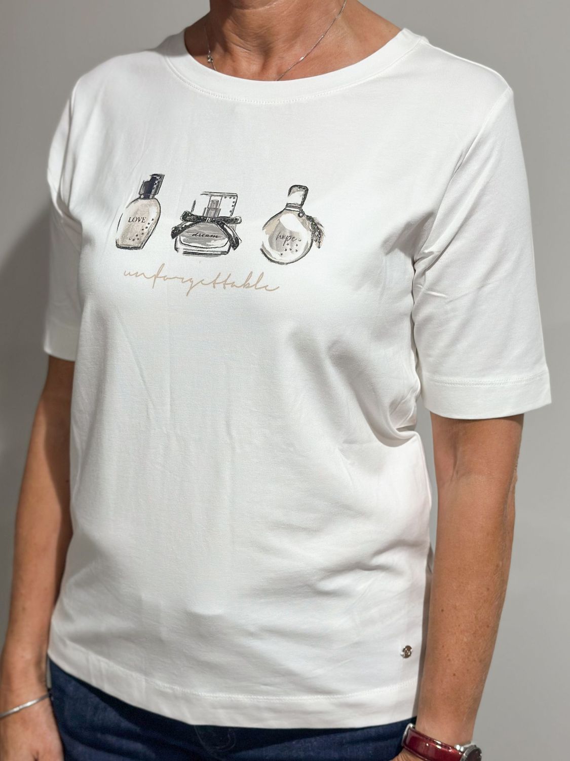 T-shirt - weiß/Print - Betty& Co.