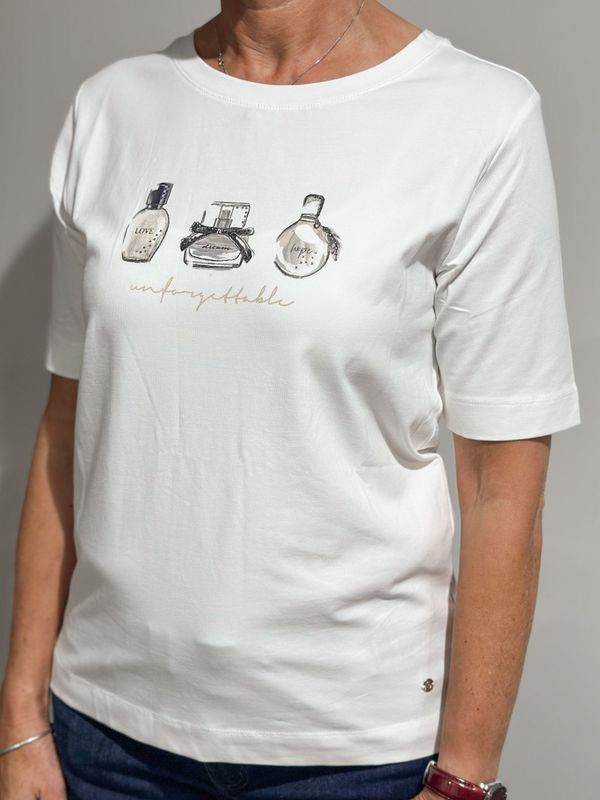 T-shirt - weiß/Print - Betty& Co.