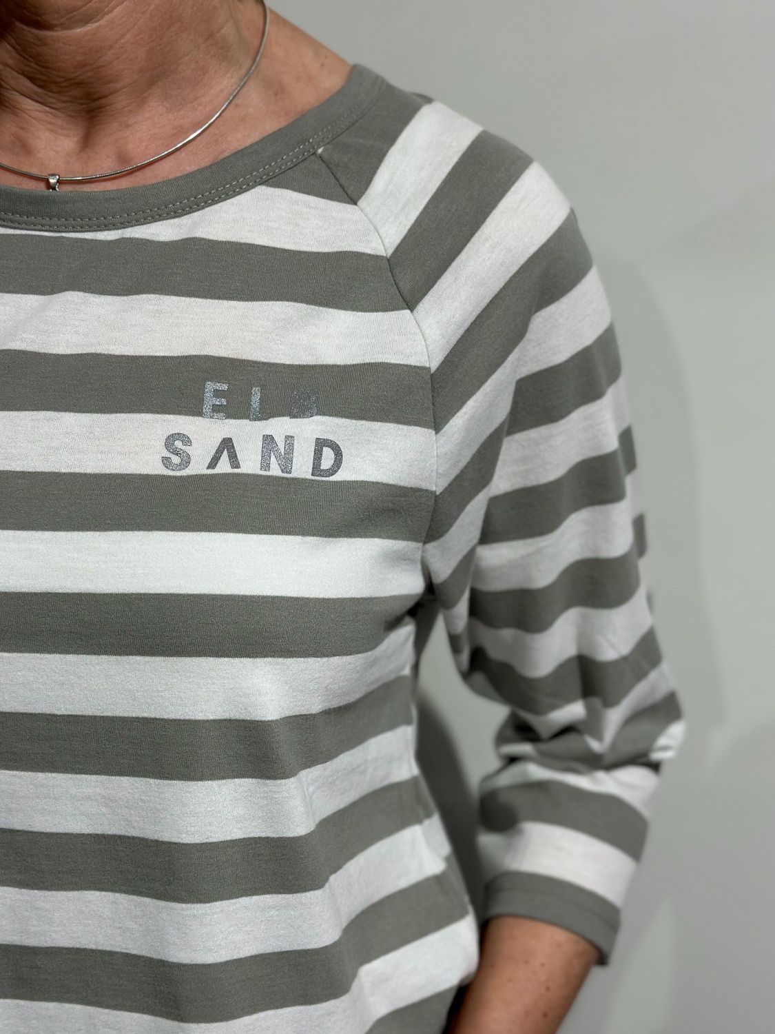 Shirt - Celin - Pale Fern/Cloud White - Elbsand Shirt - Celin - Pale Fern/Cloud White - Elbsand