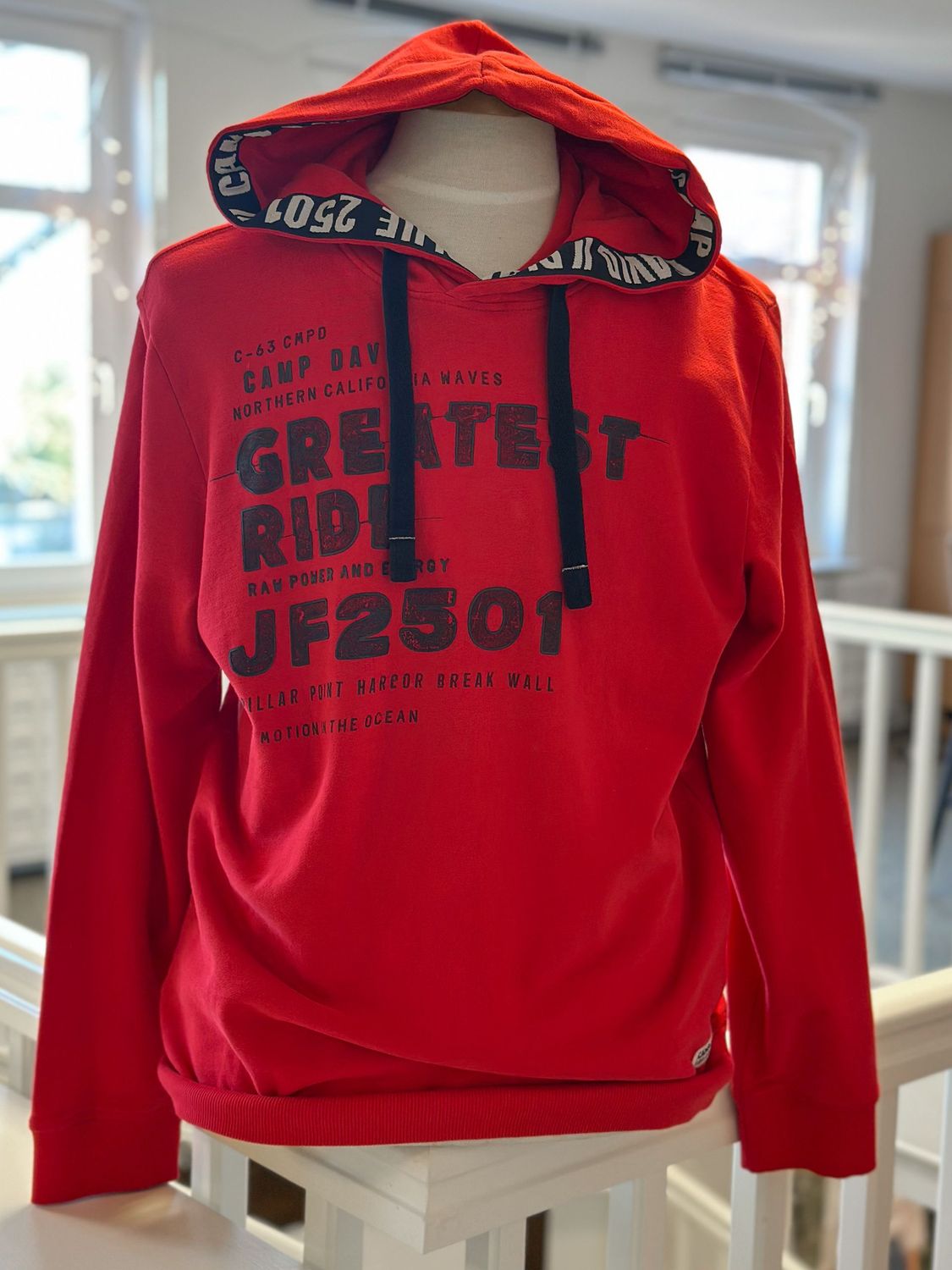 Hoodie - mission red - Camp David