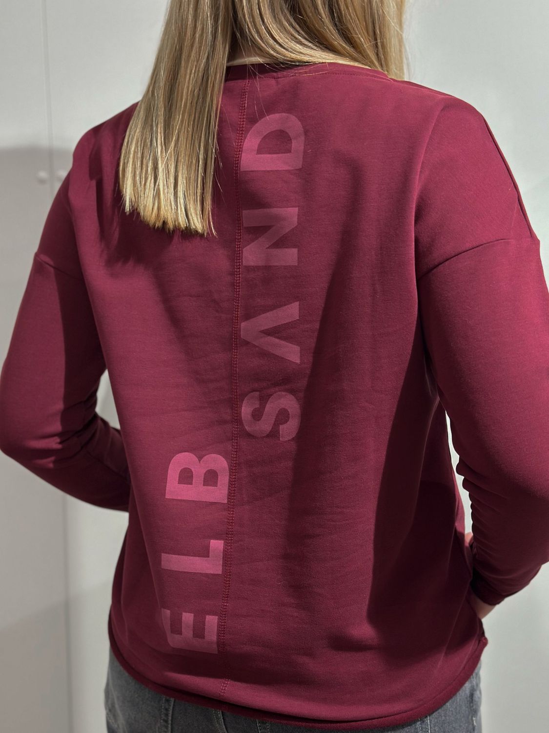 Sweatshirt - Riane - Ruby - Elbsand Sweatshirt - Riane - Ruby - Elbsand