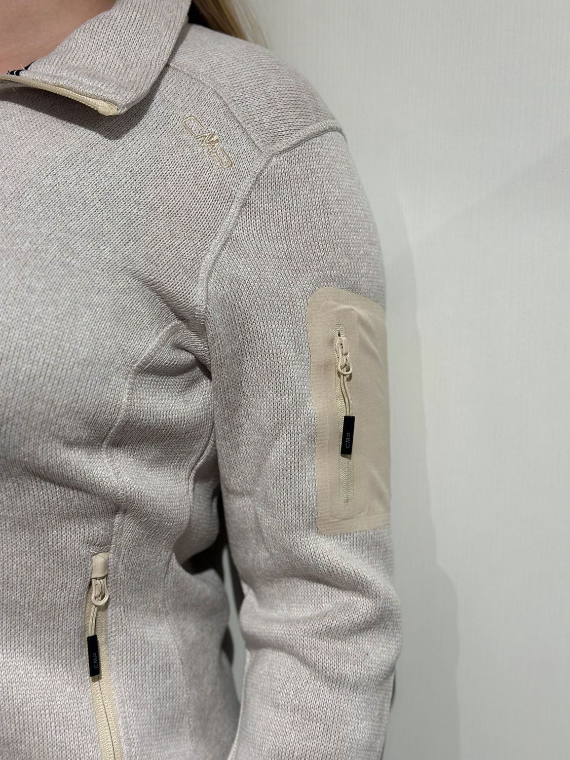 Damen Strickfleece - creme - CMP