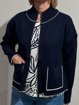 Strickjacke - Lebek - navy Strickjacke - Lebek - navy