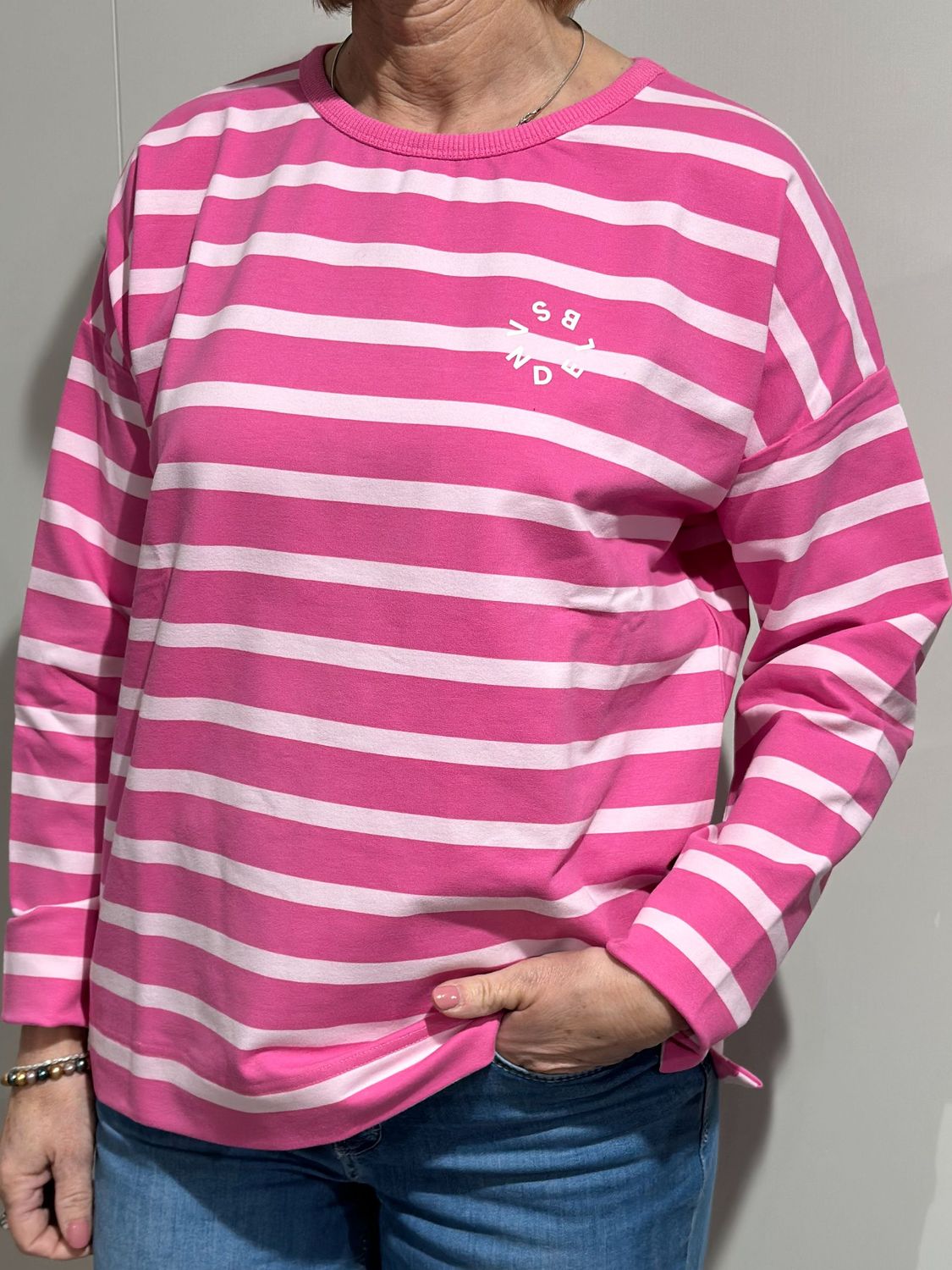 Sweatshirt - Elva - Magenta Sky/Soft Rose - Elbsand Sweatshirt - Elva - Magenta Sky/Soft Rose - Elbsand