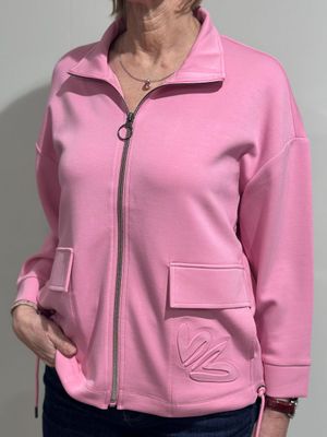Sweatjacke - rosa - Barbara Lebek