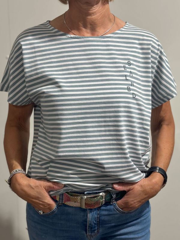 T-shirt - Selma - Seaweed/Bright White - Elbsand T-shirt - Selma - Seaweed/Bright White - Elbsand