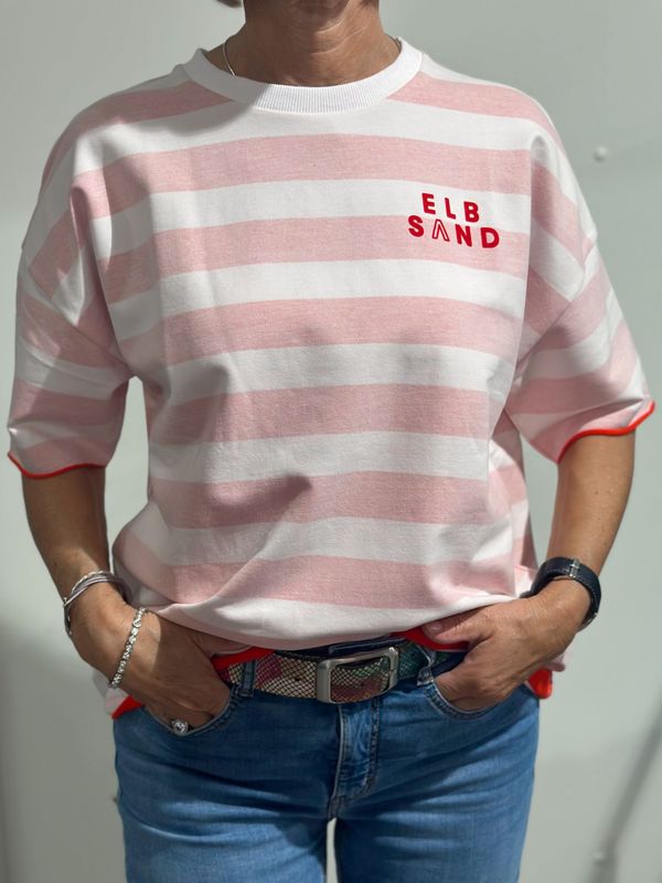 Shirt - Gry - Grenadine/Bright White - Elbsand Shirt - Gry - Grenadine/Bright White - Elbsand