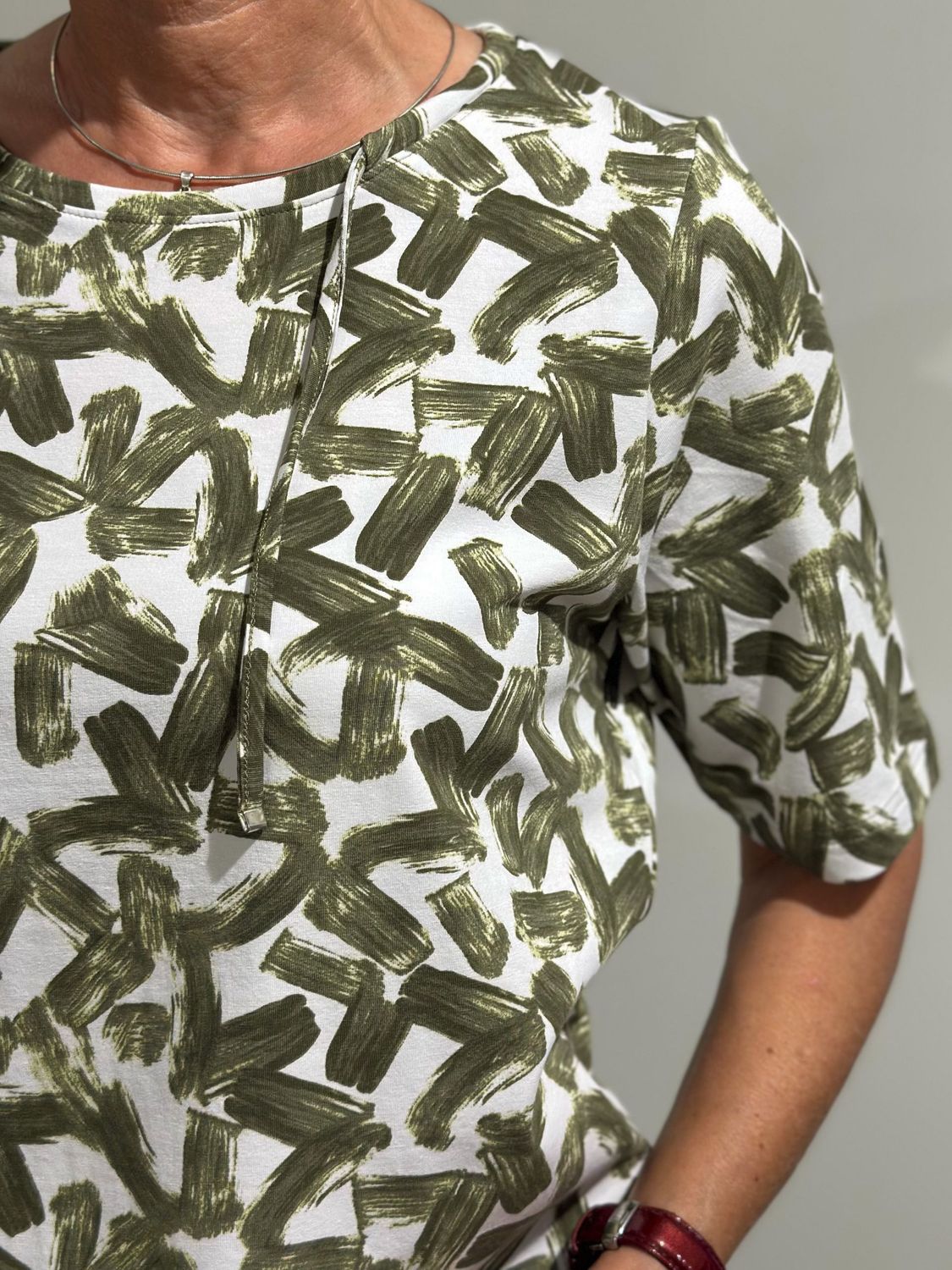 T-shirt - oliv gemustert - Rabe T-shirt - oliv gemustert - Rabe
