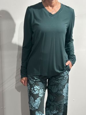 Schiesser - Schlafanzug - Damen - mineral green