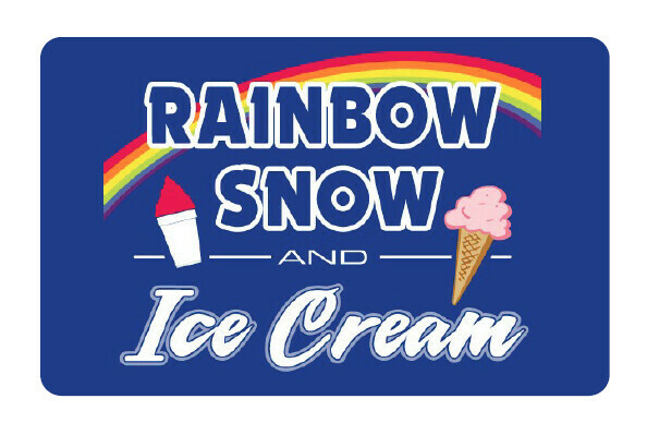 Rainbow Snow and Ice Cream