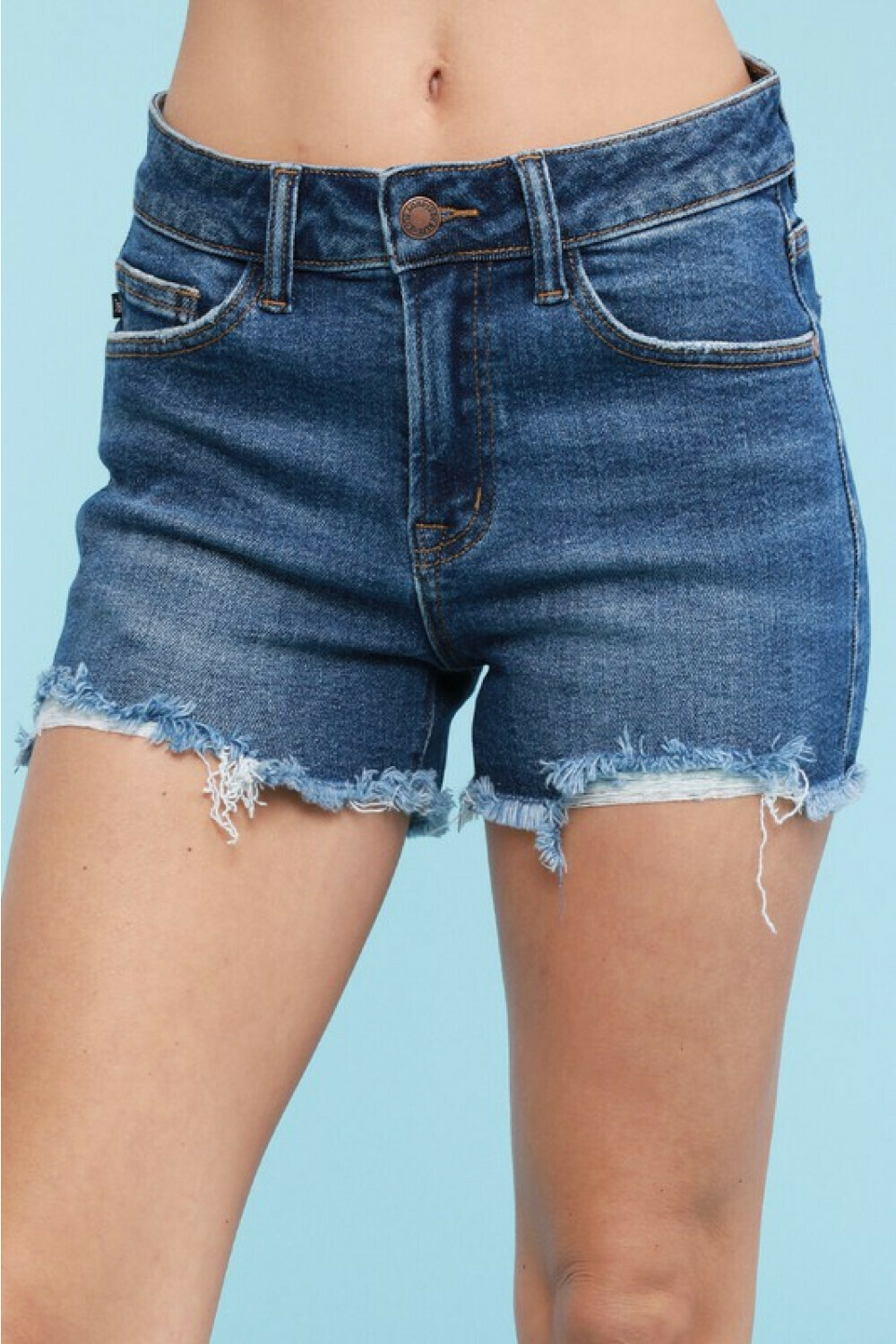 Judy Blue Highwaist Cutoff Destroyed Shorts