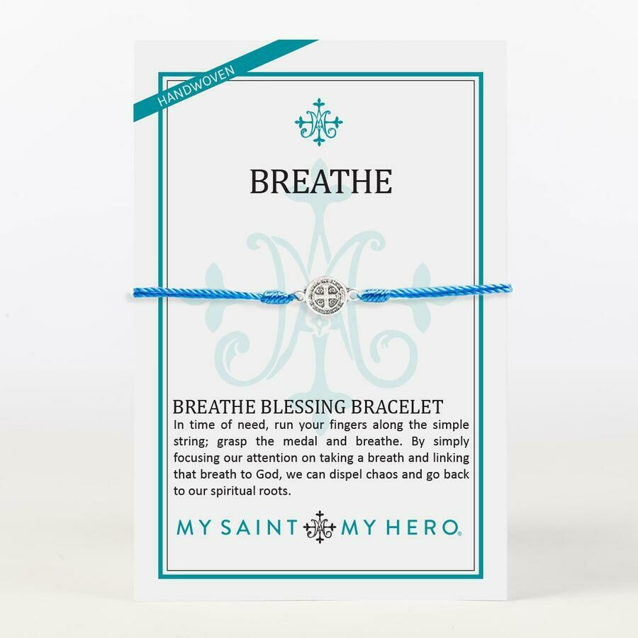 MSMH Silver Metal Breathe Bracelet, Color: Blue