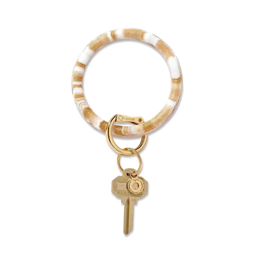 OVENTURE Gold Rush Marble Silicone Big O Keyring