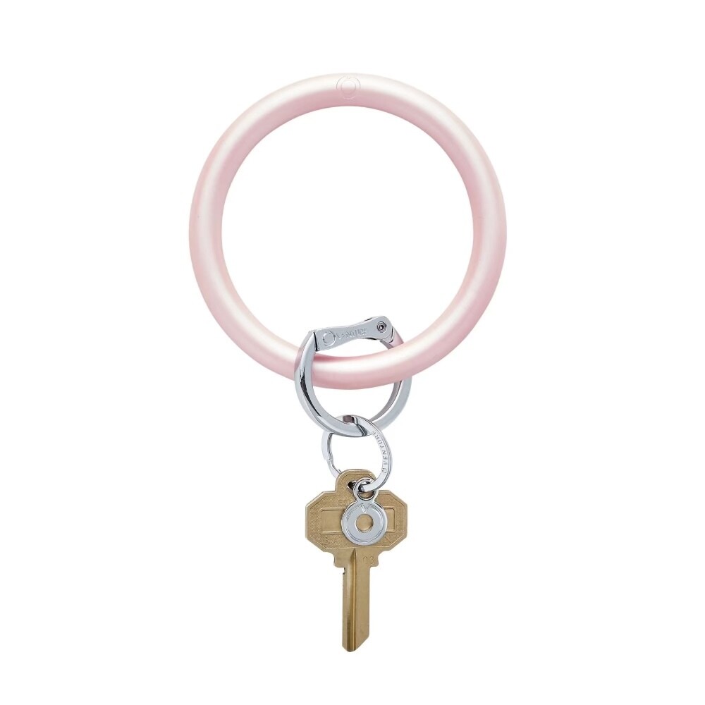 OVENTURE Pearlized Rose Silicone Big O Keyring