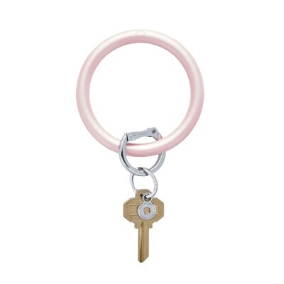 OVENTURE Pearlized Rose Silicone Big O Keyring