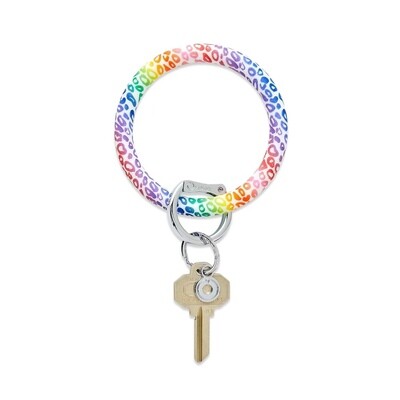 OVENTURE Rainbow Cheetah Silicone Big O Keyring