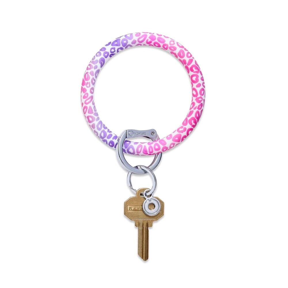 OVENTURE Pink Cheetah Silicone Big O Keyring