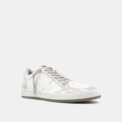 ShuShop Paz Silver Iridescent Sneaker