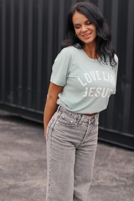 STS Love Like Jesus Dusty Blue T-shirt