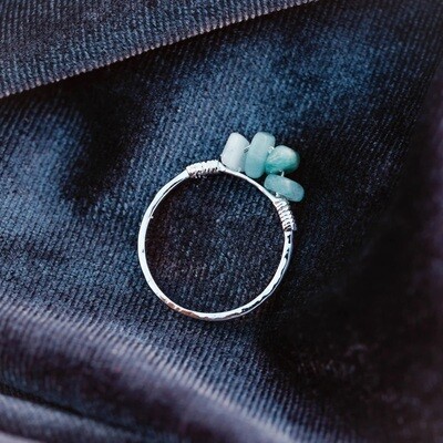 Puravida Gemstone Wrapped Ring