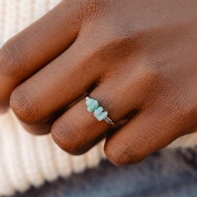Puravida Gemstone Wrapped Ring