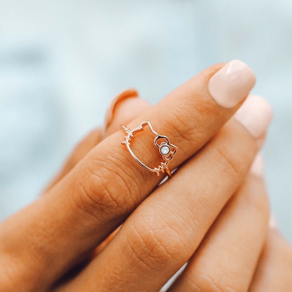 Puravida Hello Kitty Opal Ring