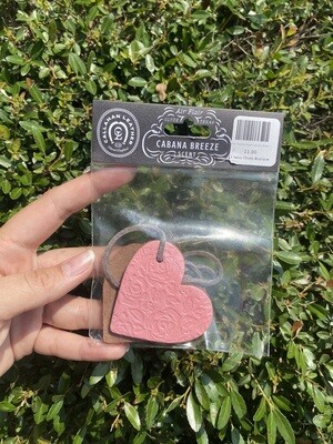 Pink Double Heart Cabana Breeze Air Flair