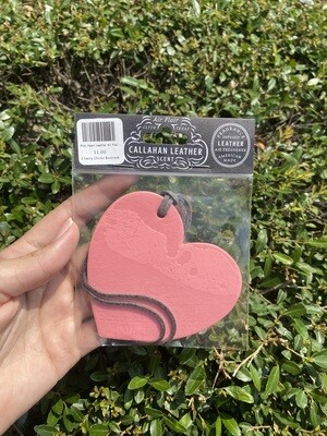 Pink Heart Leather Air Flair