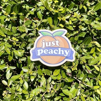 Just Peachy Sticker