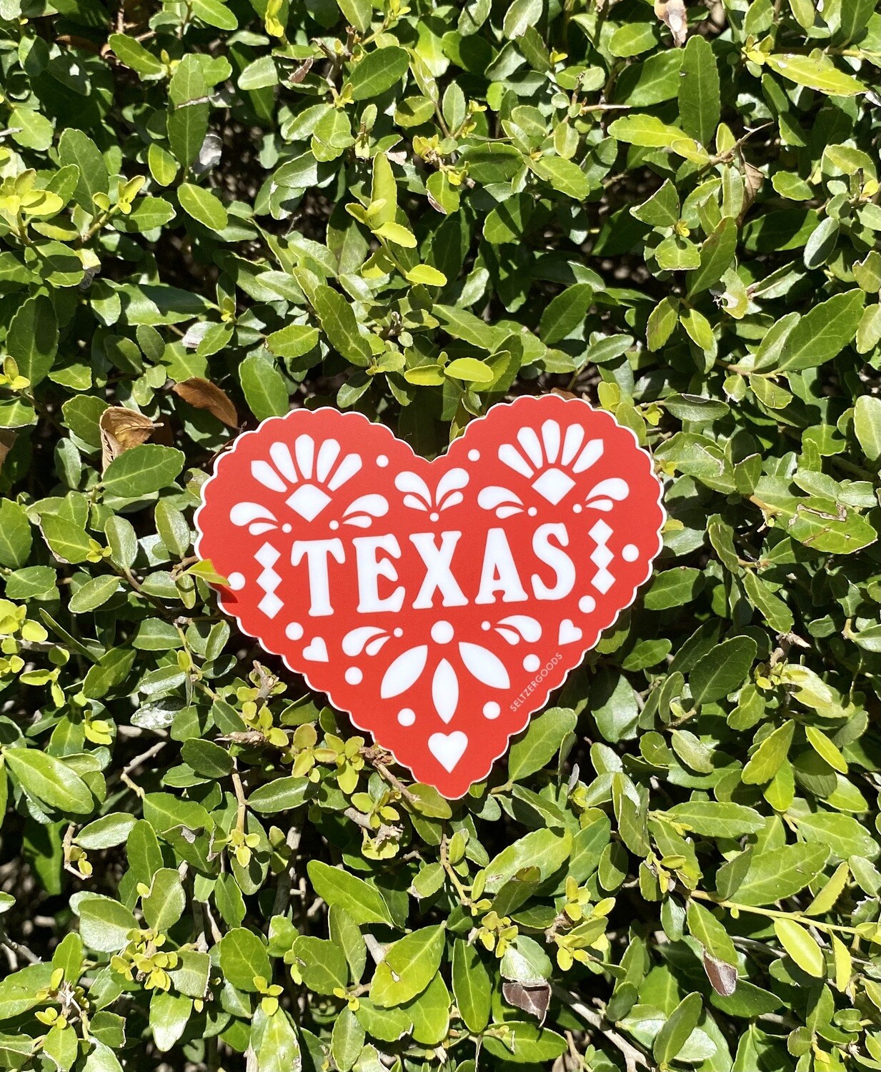 TX Heart Sticker