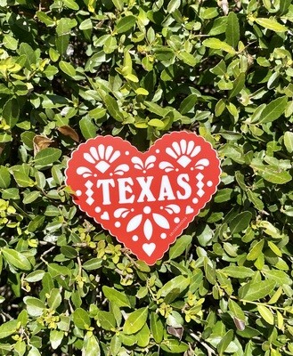 TX Heart Sticker