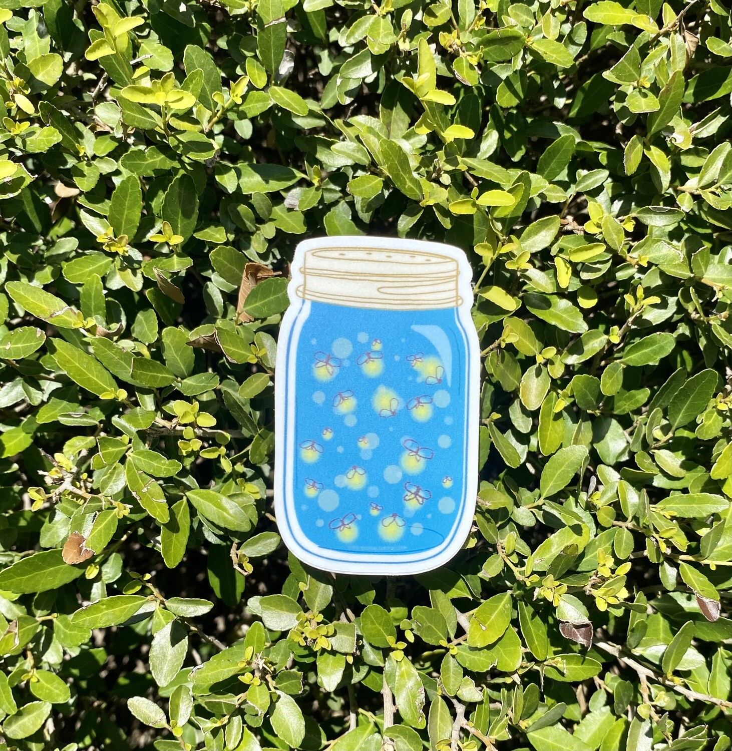 Fireflies in a Mason Jar Sticker