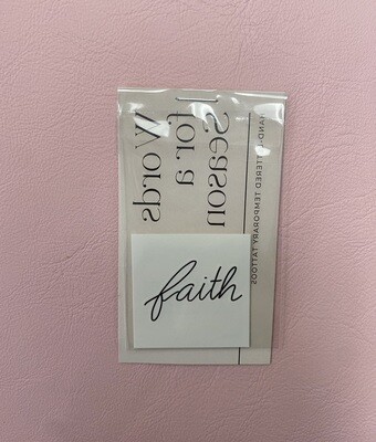 Faith Temp Tattoo
