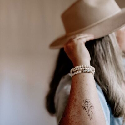 Magnolia Temp Tattoo