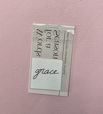 Grace Temp Tattoo