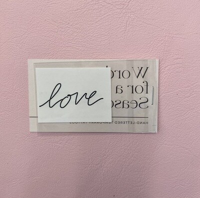 Love Temp Tattoo