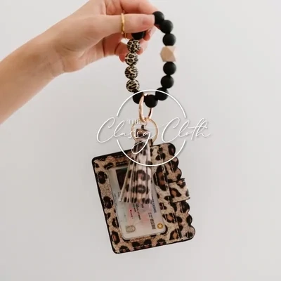 Wristlet Keychain/Wallet Cheetah