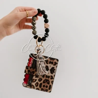 Wristlet Keychain/Wallet Cheetah