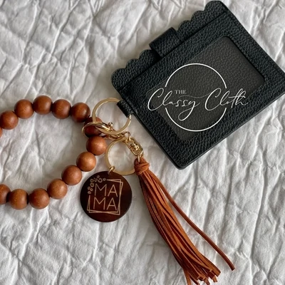 Mama Wristlet KeyChain/Wallet