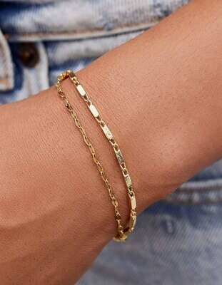 PuraVida MetalBead/Chain Bracelet