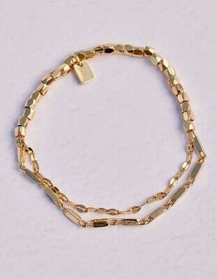 PuraVida MetalBead/Chain Bracelet