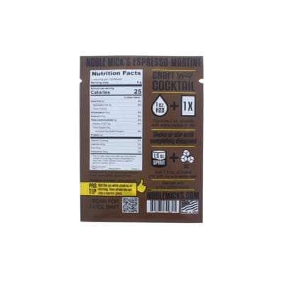 NobleMicks Espresso Martini Drink Mix
